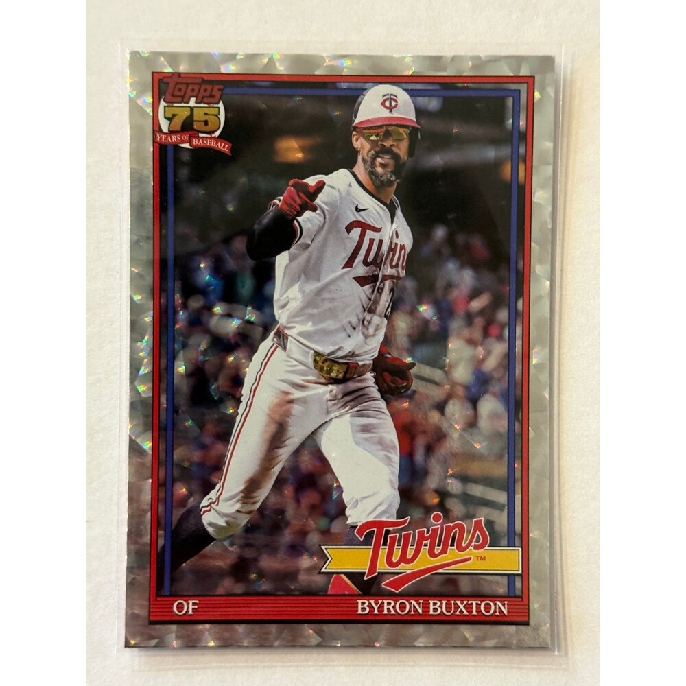 2026 Topps Series 1 - 1991 Silver Crackleboard T91-92 Byron Buxton Twins